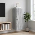 vidaXL Nástenná skrinka 33 x 34,5 x 90 cm Kompozitné drevo Sivý Sonoma
