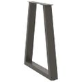 vidaXL Nohy k jedálenskému stolu v tvare V, 2 ks, antracitové, 60 x (72-73,3) cm, oceľ