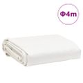 vidaXL Celta biela Ø 4 m 650 g/m²