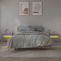 vidaXL Nočné stolíky 2 ks s LED, sivý dub sonoma 60x35x40 cm