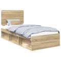 vidaXL Rám postele Sonoma 90 x 190 cm Masívne borovicové drevo