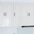 vidaXL Dvierka na umývačku Kalmar Vysoký lesk bielej 40 x 31 x 100 cm