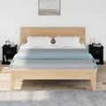 vidaXL Nočné stolíky 2 ks čierne 39x39x47,5 cm spracované drevo