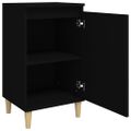 vidaXL Nočné stolíky 2 ks čierne 40x35x70 cm spracované drevo