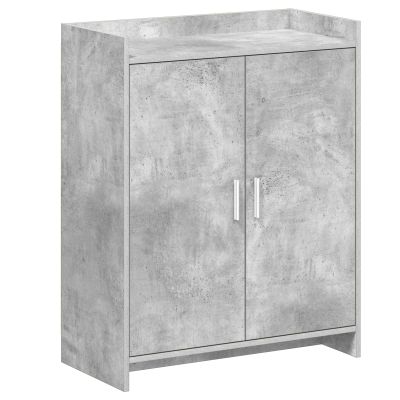 vidaXL Skriňa na topánky s úložiskom Betónovo sivá 73,5 x 36 x 92 cm