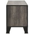 vidaXL TV skrinka sivá 105x36x47 cm kov a MDF