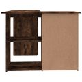 vidaXL Rohový stôl dymový dub 145x100x76 cm spracované drevo