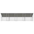 vidaXL Klietka pre sliepky 4 ks Strieborná 800 x 200 x 200 cm
