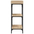 vidaXL Konzolový stolík s policami dub sonoma 75x30x80 cm