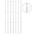 vidaXL Drôtené pletivo+stĺpiky, pozinkovaná oceľ 15x1,5 m, strieborné