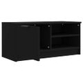 vidaXL TV stolíky 2 ks čierne 80x35x36,5 cm spracované drevo
