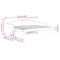 vidaXL Rozkladacia denná posteľ s matracmi bledosivá 90x200 cm látka