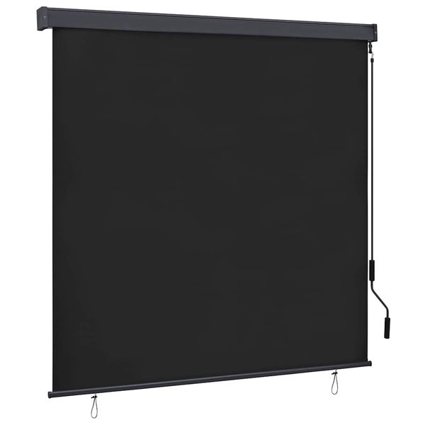 vidaXL Vonkajšia zatemňovacia roleta antracitová 170x250 cm