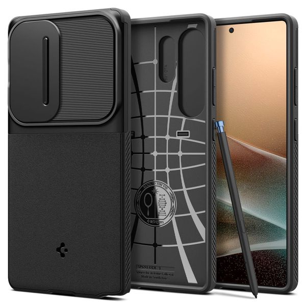 Puzdro Spigen Optik Armor pre Samsung Galaxy S25 Ultra Čierna