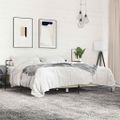 vidaXL Posteľný rám dub sonoma 200x200 cm kompozitné drevo a kov