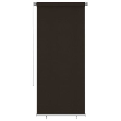 vidaXL Vonkajšia zatemňovacia roleta 100x230 cm hnedá HDPE
