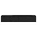 vidaXL Zásuvky pod posteľ Čierny dub 75 x 36,5 x 16,5 cm