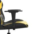 vidaXL Herná stolička čierna a zlatá umelá koža