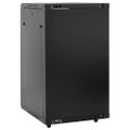 vidaXL 15U Nástenná serverová skriňa 19" IP20 čierna 60x60x100 cm