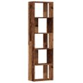 vidaXL Knižnica staré drevo 45x24x159 cm kompozitné drevo
