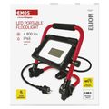 LED reflektor ELION 30W, červeno-čierny, IP65, 4800 lm, neutrálna biela