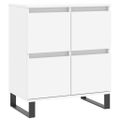 vidaXL Komoda biela 60x35x70 cm spracované drevo