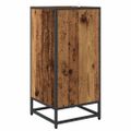 vidaXL Servírovacia skriňa Staré drevo 35,5 x 35 x 76 cm