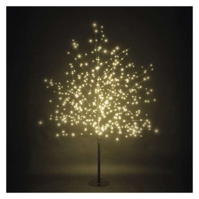 LED vianočný stromček, 120 cm, vonkajšia aj vnútorná, teplá biela, časovač