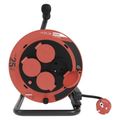 Predlžovací kábel EMOS P084256 na bubne 25 m / 4 zásuvky / guma / 230 V / 1,0 mm2 / IP44