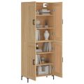 vidaXL Vysoká skrinka dub sonoma 69,5x34x180 cm spracované drevo