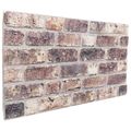 vidaXL Nástenné panely 10 ks 100 x 50 cm Tmavohnedá EPS pena