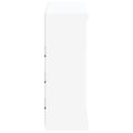 vidaXL Komoda s LED svetlami biela 81x37x100 cm