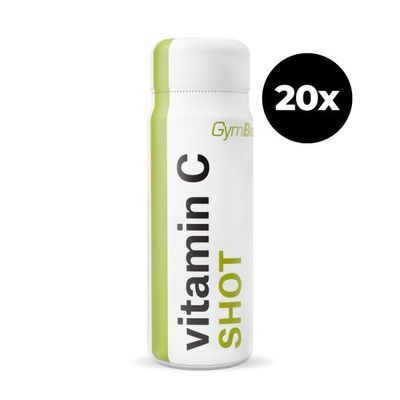 Vitamin C shot - GymBeam, citrón limetka, 20 x 60 ml