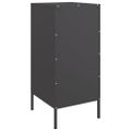 vidaXL Komoda čierna 36x39x79 cm oceľ valcovaná za studena