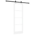 vidaXL Posuvné dvere ORKDAL 73,5 x 211 cm Biela a čierna