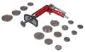 Pneumatický sťahovák brzdových piestov MECHANIC BRAKE SET PNEU 16, sada 16 ks SIXTOL
