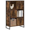 vidaXL Knižnica 68 x 30 x 108.5 cm Kompozitné drevo Dymová dub