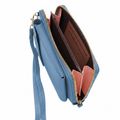 Phone bag with wallet function (18*11*5cm) blue