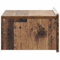 vidaXL Nástenná nočná skrinka 2 ks Staré drevo 49 x 34,5 x 24 cm