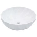 vidaXL Umývadlo biele 46x17 cm keramické