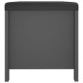 vidaXL Úložný box s vankúšom sivý 105x40x45 cm