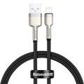 USB kábel pre Lightning Baseus Cafule, 2,4 A, 0,25 m (čierny)