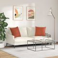 vidaXL Vankúše na pohovku 2 pcs Červenooranžová 50 x 50 cm
