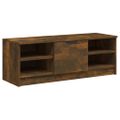 vidaXL TV skrinka dymový dub 102x35,5x36,5 cm spracované drevo