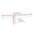 vidaXL LED lampa na zrkadlo 7,5 W, teplé biele svetlo 50 cm 3000 K
