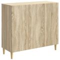 vidaXL Servírovacia skriňa Dub sonoma 89 x 34,5 x 80 cm