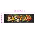 vidaXL Kuchynský koberec umývateľný Spices 45x150 cm zamat