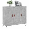 vidaXL Komoda betónová sivá 90x34x80 cm kompozitné drevo