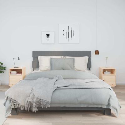 vidaXL Nočné stolíky 2 ks 40x34x55 cm masívne borovicové drevo