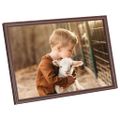 vidaXL Fotorámiky na stôl, koláž 5 ks, hnedé 15x21 cm, MDF